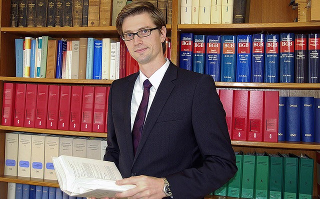 Alexander Dory ist der neue Notar in Schnau.  | Foto: Ulrike Jger