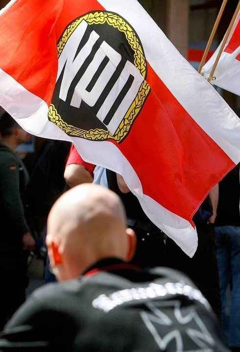 Demonstrationen, Konzerte, Schmiererei...Baden-W�rttemberg immer �fter Flagge.   | Foto: dapd