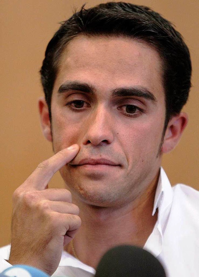 Frhlich ist anders: Alberto Contador  | Foto: dpa