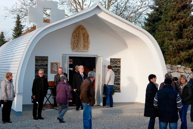 Die neue Kapelle auf dem Gelnde der B...ie Traber wurde am Samstag eingeweiht.  | Foto: Hans-Jochen Voigt