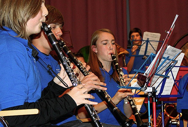 Das Jugendorchester  spielte im ersten Teil des Konzerts.   | Foto: Michael Saurer