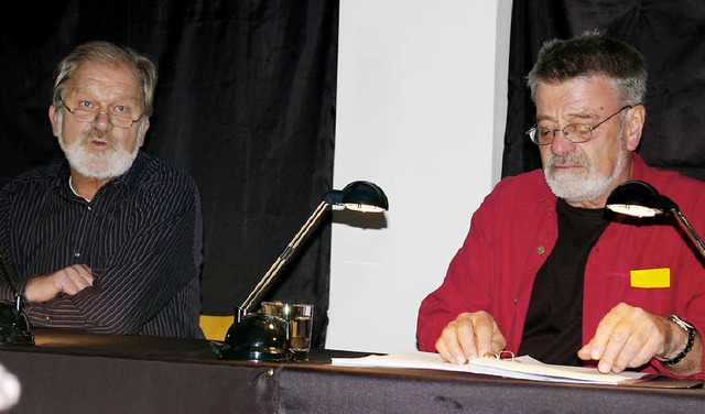 Wolff-Ulrich Fenske und Lothar Beckman...und Nachdenkliches von Heinz Erhardt.   | Foto: Ernst Hubert Bilke