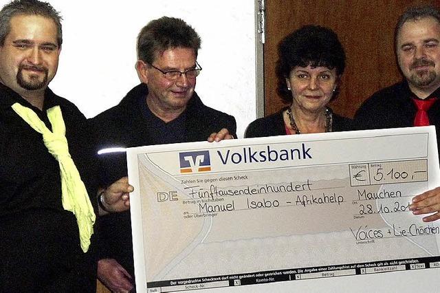 5100 Euro fr Kinderheim von Manuel Isabo in Afrika