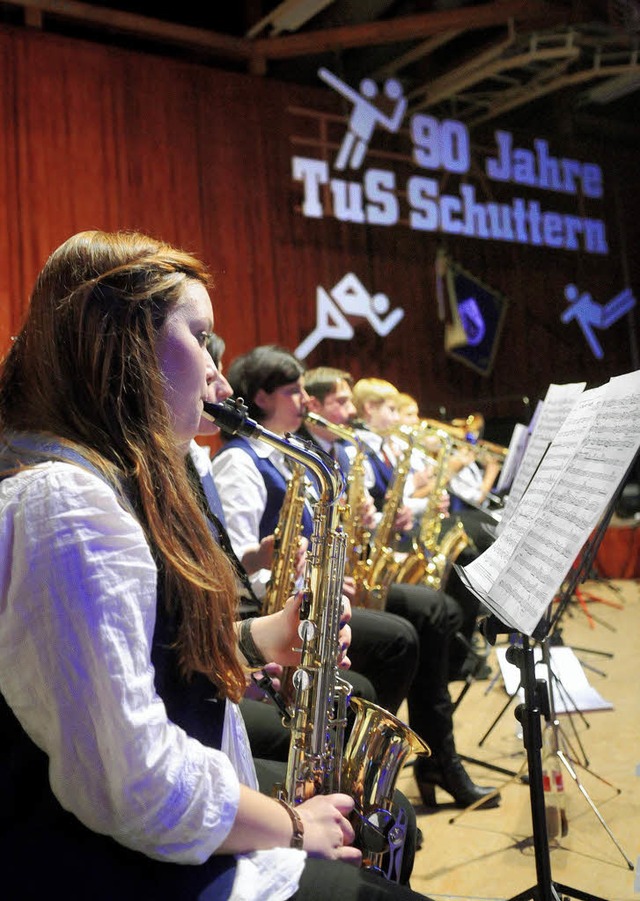 Der Musikverein Schuttern spielt fr den Jubilar.   | Foto: Wolfgang Knstle