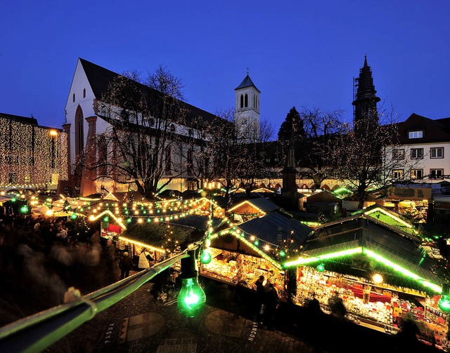 Vorweihnachtliche Stimmung gibt&#8217;...39. Freiburger Weihnachtsmarkt gratis.  | Foto: Ingo Schneider