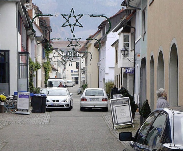 Anwohner der Schusterstrae in Waldkir... Zone und wnschen Fahrbahnschwellen.   | Foto: Eberhard Weiss