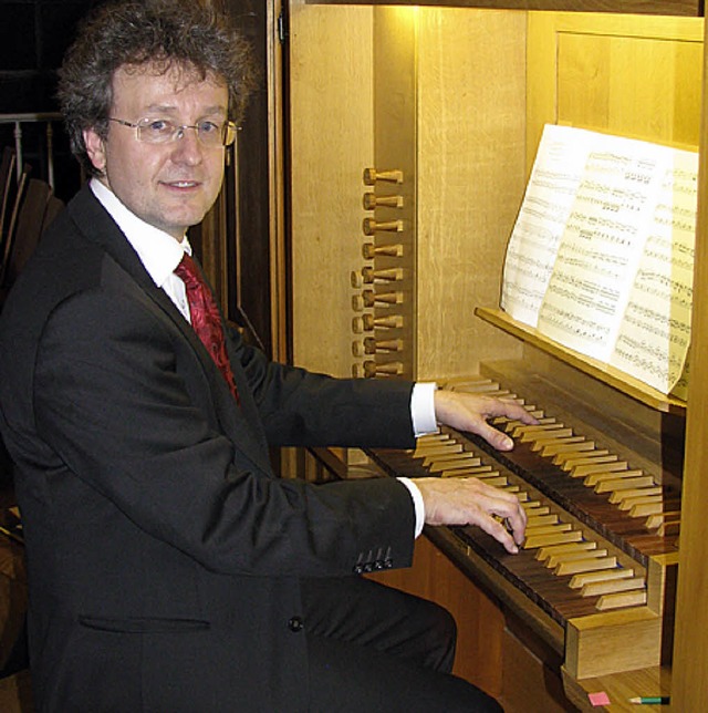 Andreas Zwingli gab ein Konzert in der...lischen Stadtkirche in Bad Sckingen.   | Foto: Gottstein