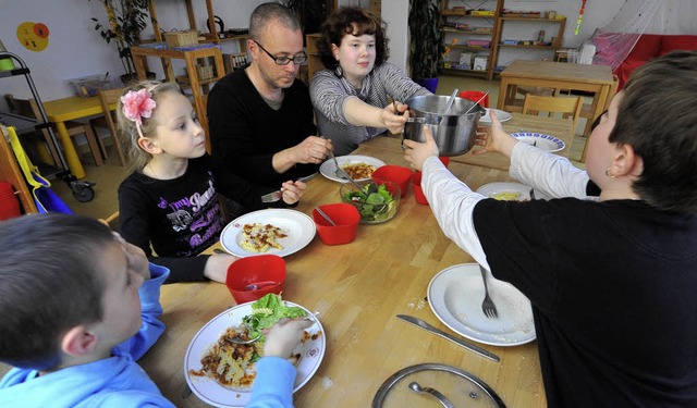 Auch die Kindertagessttte Krozinger S...ntin Katharina Meinen und Maximilian.   | Foto: Michael Bamberger