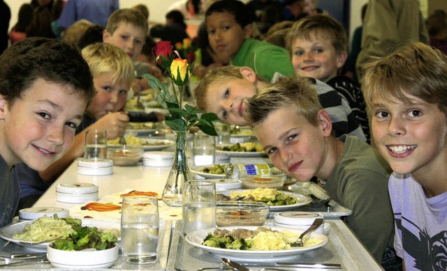 Bald knnen die Schler ihr Mittagessen in der neuen Mensa einnehmen.  | Foto: Archivfoto: Thilo bergmann