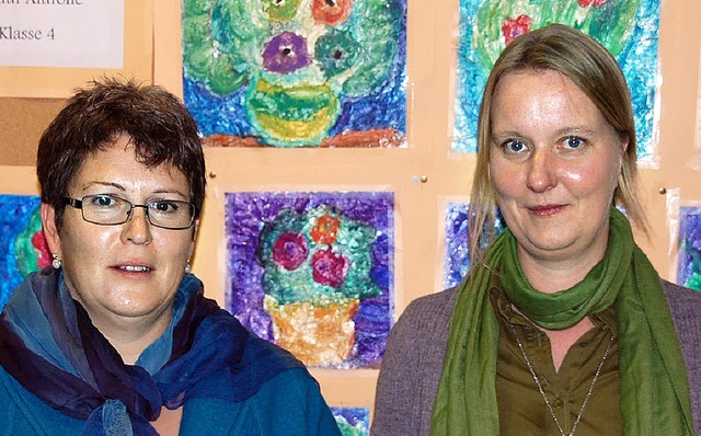Petra Grabisch (links) und Sandra Bran...es Frdervereins Grundschule Weisweil.  | Foto: Jrg Schimanski