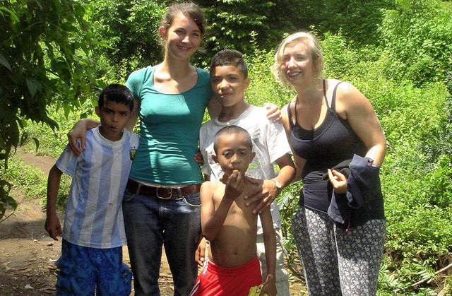 Soziale Arbeit nach der Schule: Myriel...ate in einem Kinderheim in Nicaragua.   | Foto: Privat