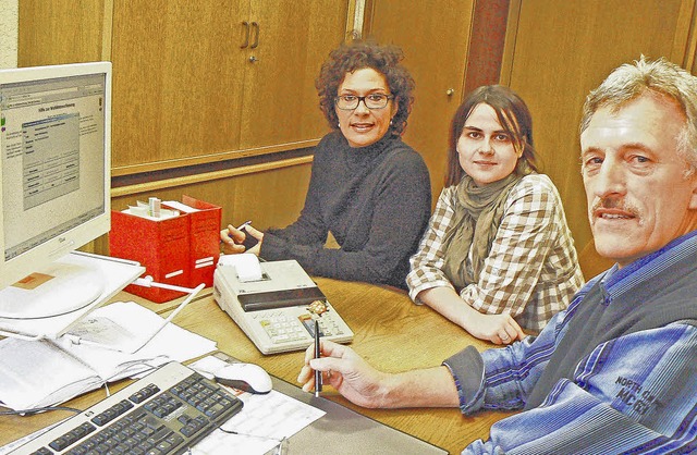 Am Sonntag im Waldshuter Landratsamt i...Fachhochschul-Studentin im Praktikum.   | Foto: Martin