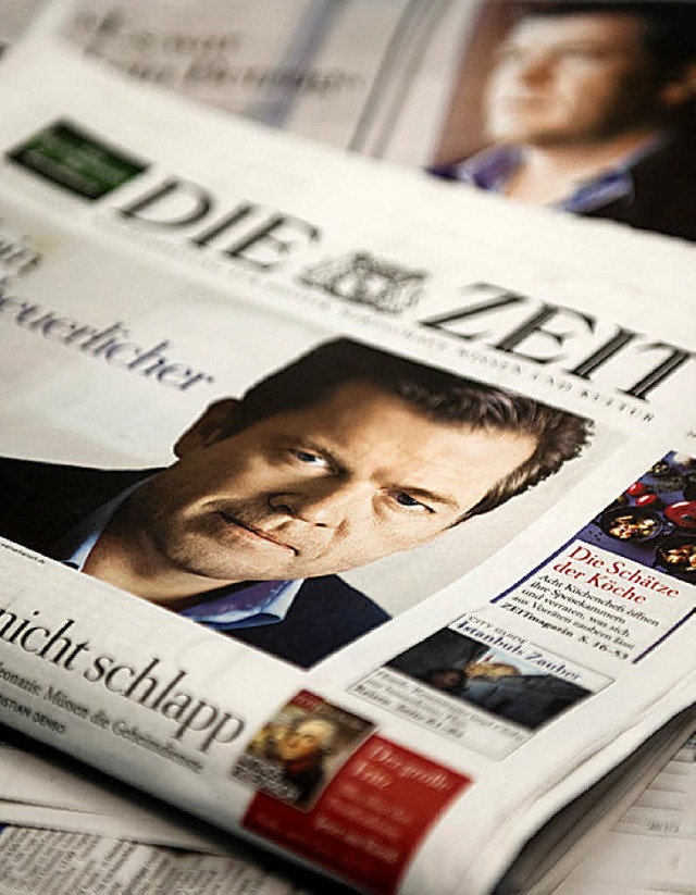 Wenn schon, dann auf der Titelseite: G...r Wochenzeitung &#8222;Die Zeit&#8220;  | Foto: dpa