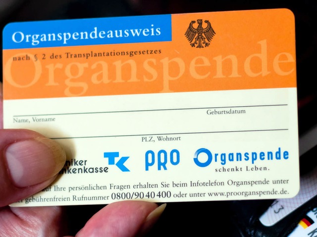 Ein Viertel der Deutschen hat einen Organspenderausweis  | Foto: dapd