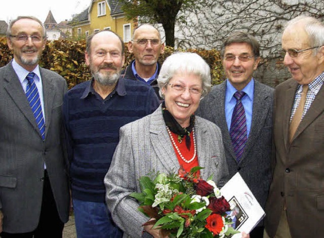 Ernst Steinbach, Paul Schmidle, Hans D...er und Bernhard Schwrer (von links).   | Foto: Jo Hgg