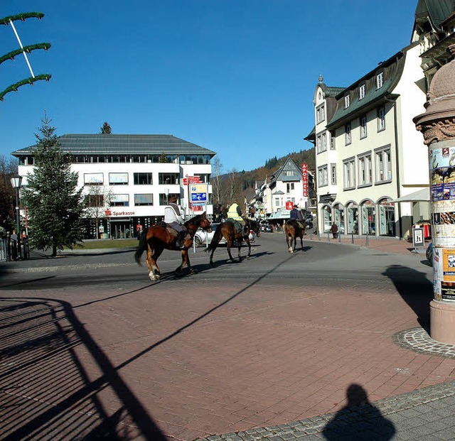 Der Platz fr die Latschi - auch heute noch manchmal von Reitern belebt.   | Foto: Stefan Sahli