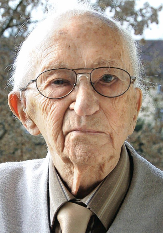 Werner Bhmert heute mit 95 Jahren.   | Foto: Pia Grttinger