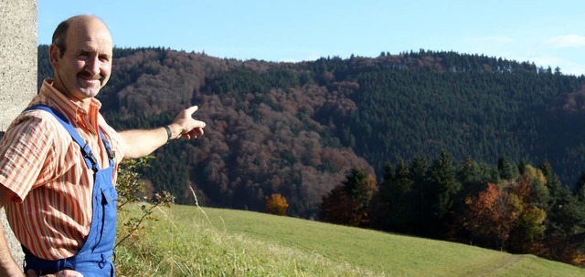 Walter Steiert  ist auch verantwortlic...  an der Westseite des Schauinslands.   | Foto: Silvia Faller