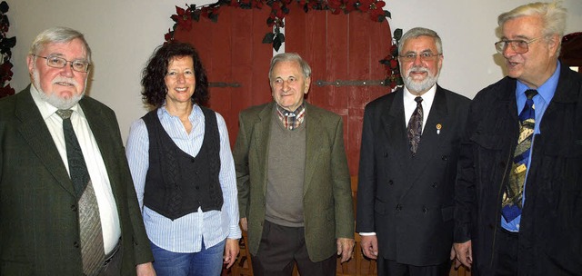 Vorstellung des neuen Almanachs des Ge...bel, Peter Ziegler und Herbert Walter   | Foto: Michael Haberer