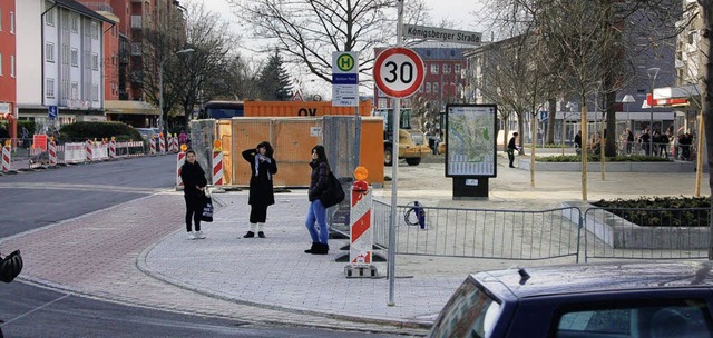 Auch nach Ende der Bauarbeiten bleibt ... Berliner Platzes  Tempo 30 bestehen.   | Foto: SENF