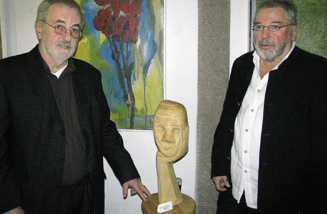 Reinhard Hemmer (rechts) und Bernhard Wiesler  | Foto: M. Lange