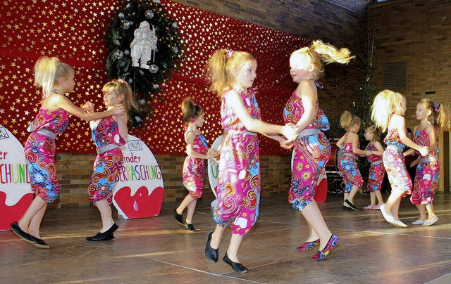 Die Kindergruppe der Dance-Company Alt...anzte fr die Senioren in Mnchweier.   | Foto: Ulrike Hiller