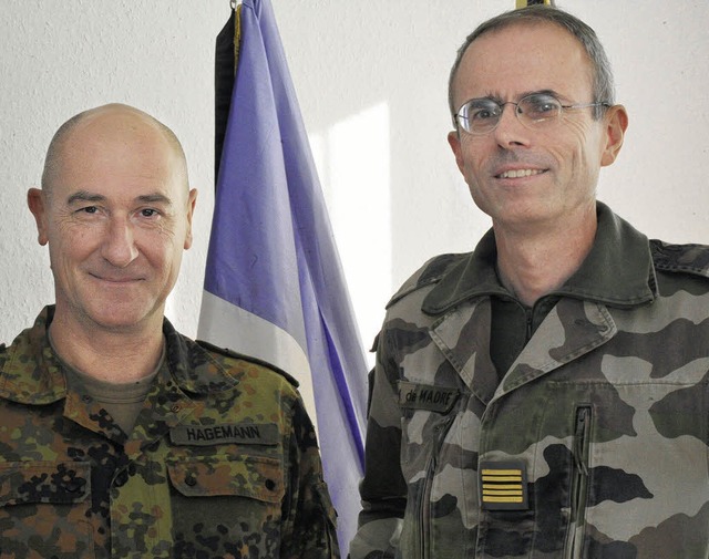 Brigadegeneral Gert-Johannes Hagemann ...mer die Deutsch-Franzsische Brigade.   | Foto: Volker Mnch