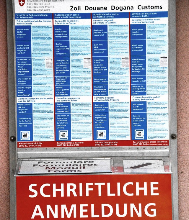 Was in Deutschland erlaubt ist, kann i...Zollformalitten jedenfalls ist lang.   | Foto: Ralf Staub