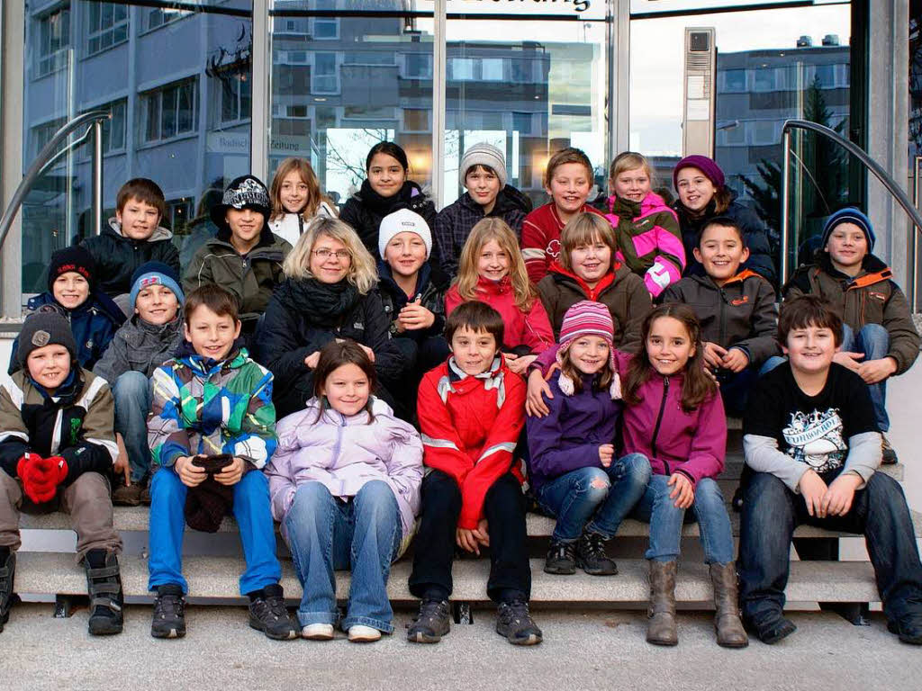 Die Klasse 4a der Hansjakobschule Titisee-Neustadt mit ihrer Lehrerin Jutta Kleiser.