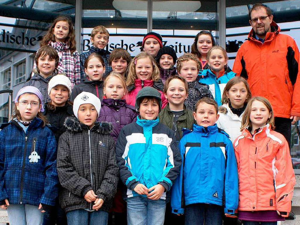 Die Klasse G4b der Frstabt-Gerbert-Schule St. Blasien mit ihrem Lehrer Werner Spitz.