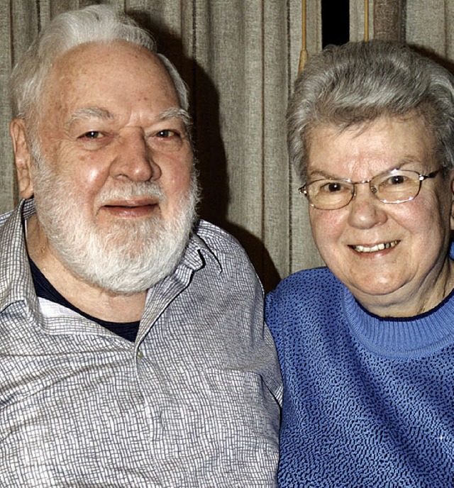 Seit 60 Jahren ein Ehepaar: Rupert und Eva Merkel.   | Foto: Werner Probst