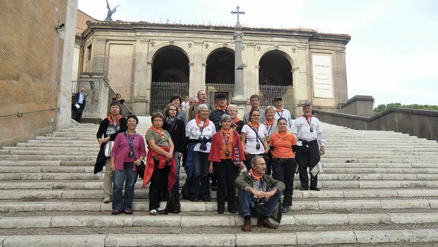 Die Pilger der Kolpingfamilie Ettenheim haben die Reise nach Rom genossen.   | Foto: Privat