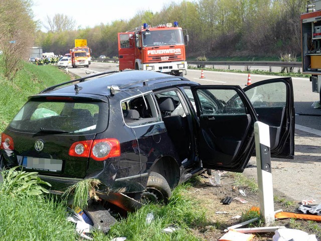 In diesem Wagen sa die Familie des 43-jhrigen Familienvaters.  | Foto: dpa