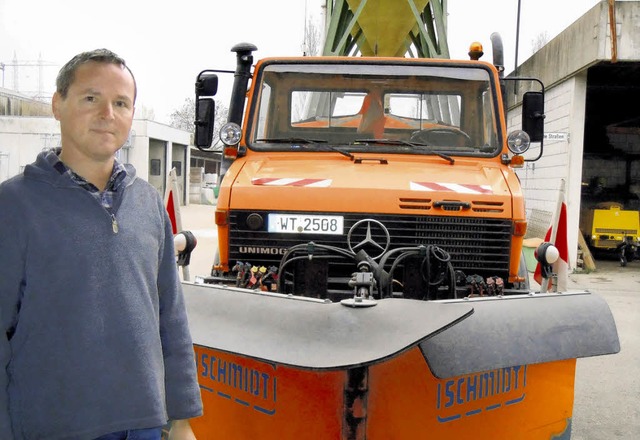 Bereit fr den Winterdienst ist der st...ten ein Durchkommen ermglichen soll.   | Foto: gerard