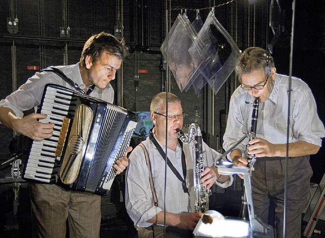 Kapelle Eidg. Moos: Herwig Ursin, Jan ...ko und Ruedi  Husermann (von links).   | Foto: Promo