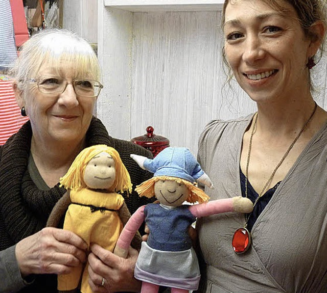 Mit den Wicki-Puppen fing alles an. Ke...er im neuen Laden LoTiLu in Luttingen   | Foto: Butz