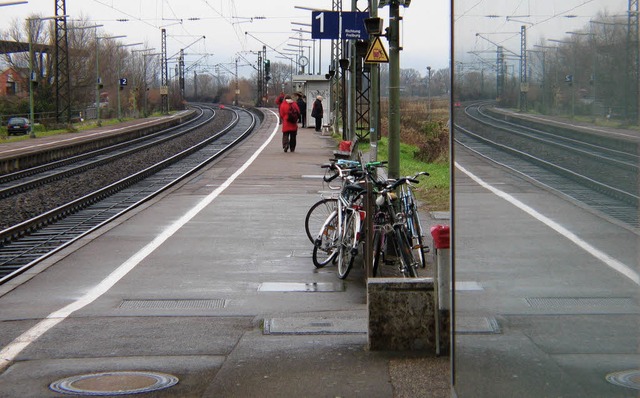 Knftig mit Doppelname: Aus dem Bahnho...rd &#8222;Riegel-Malterdingen&#8220;.   | Foto: Martin Wendel