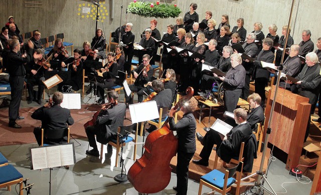 Unter Reinhard Bders Leitung trafen C...Kammerorchester den romantischen Ton.   | Foto: Christian Heck