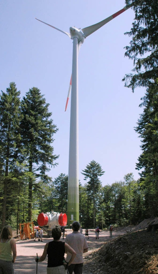 Energiewende contra Landschaftsschutz .... Hier ein Foto vom Frhnder Windrad.   | Foto: ralf dorweiler