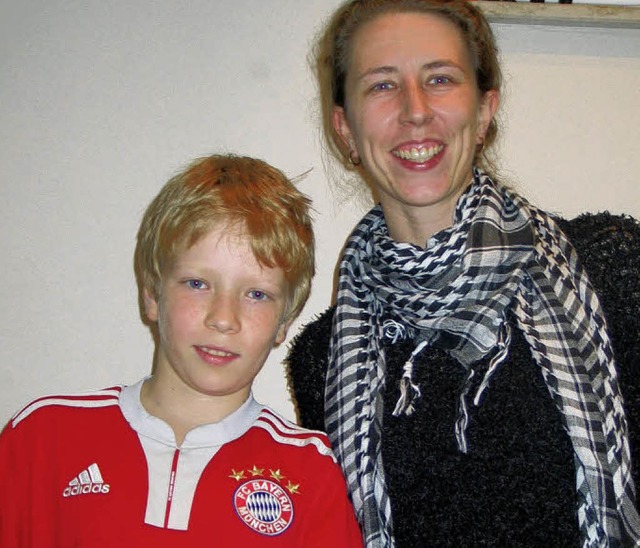 Fabian Ihrig und Mutter Christina  | Foto: Jutta schtz