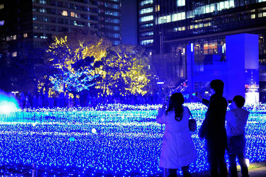 Weihnachtsbeleuchtung in Tokio.