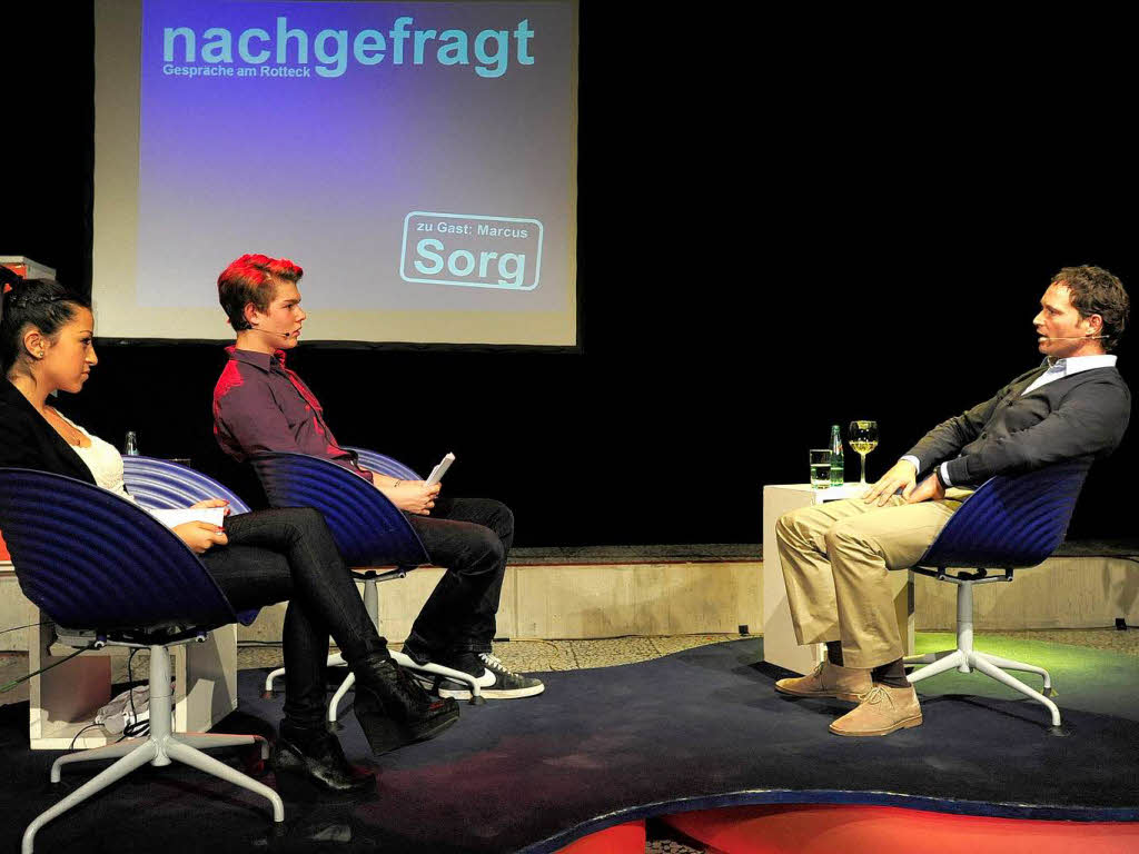 Marcus Sorg bei Nachgefragt am Rotteck-Gymnasium in Freiburg