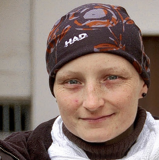 Cecile Meyer, vor der Behandlung in Freiburg.  | Foto: u. derndinger