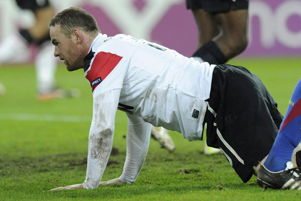 Wayne Rooney nach einer vergebenen Chance