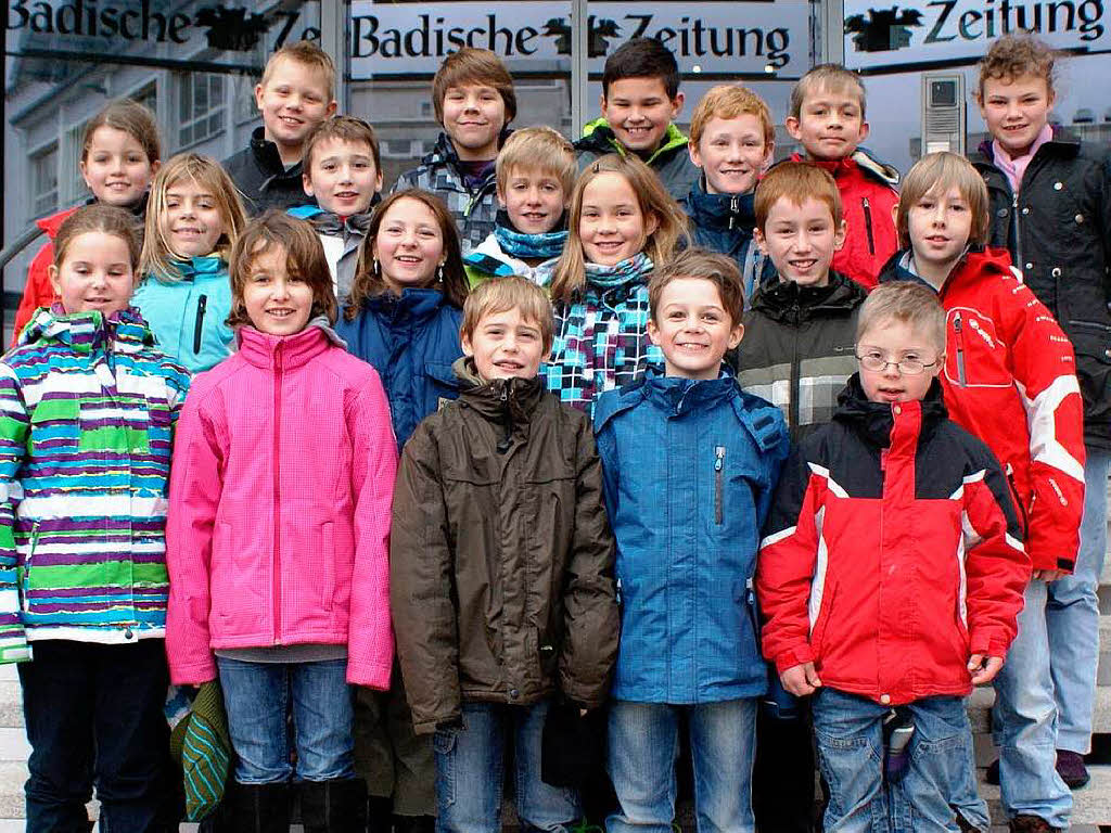 Die Klasse 4b der Hansjakobschule Titisee-Neustadt.