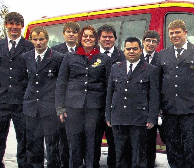 Feuerwehrleute besuchten das Barbarafe...as, Simon Morath und Thorsten Riedel.   | Foto: zvg