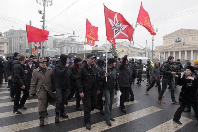 Demo in Moskau gegen die Regierung