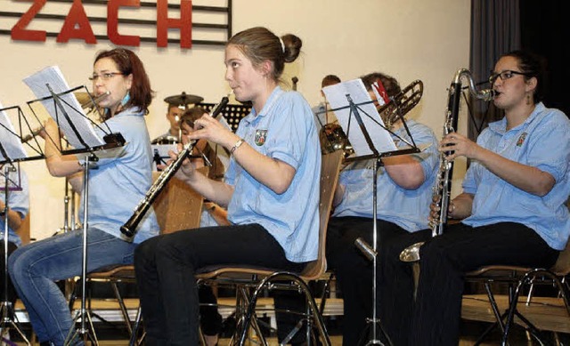 Wenn das Publikum richtig geraten hatt... Jugendorchester das angesummte Lied.   | Foto: albert Greiner