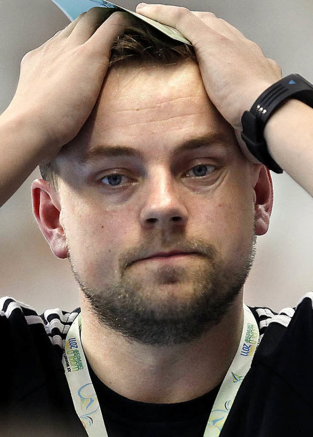 Frustriert: Bundestrainer Heine Jensen  | Foto: dpa