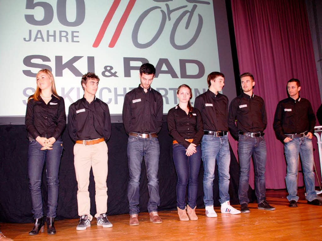 Die Spitzenfahrer des Lexware-Racing-Teams stellten sich beim  Jubilumsabend im Kurhaus vor.